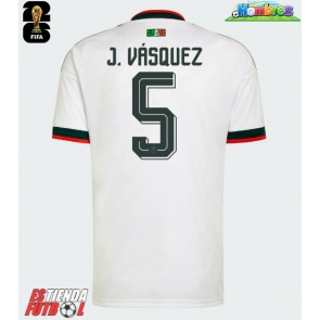 México Johan Vasquez #5 Segunda Equipación Mundial 2026 Manga Corta
